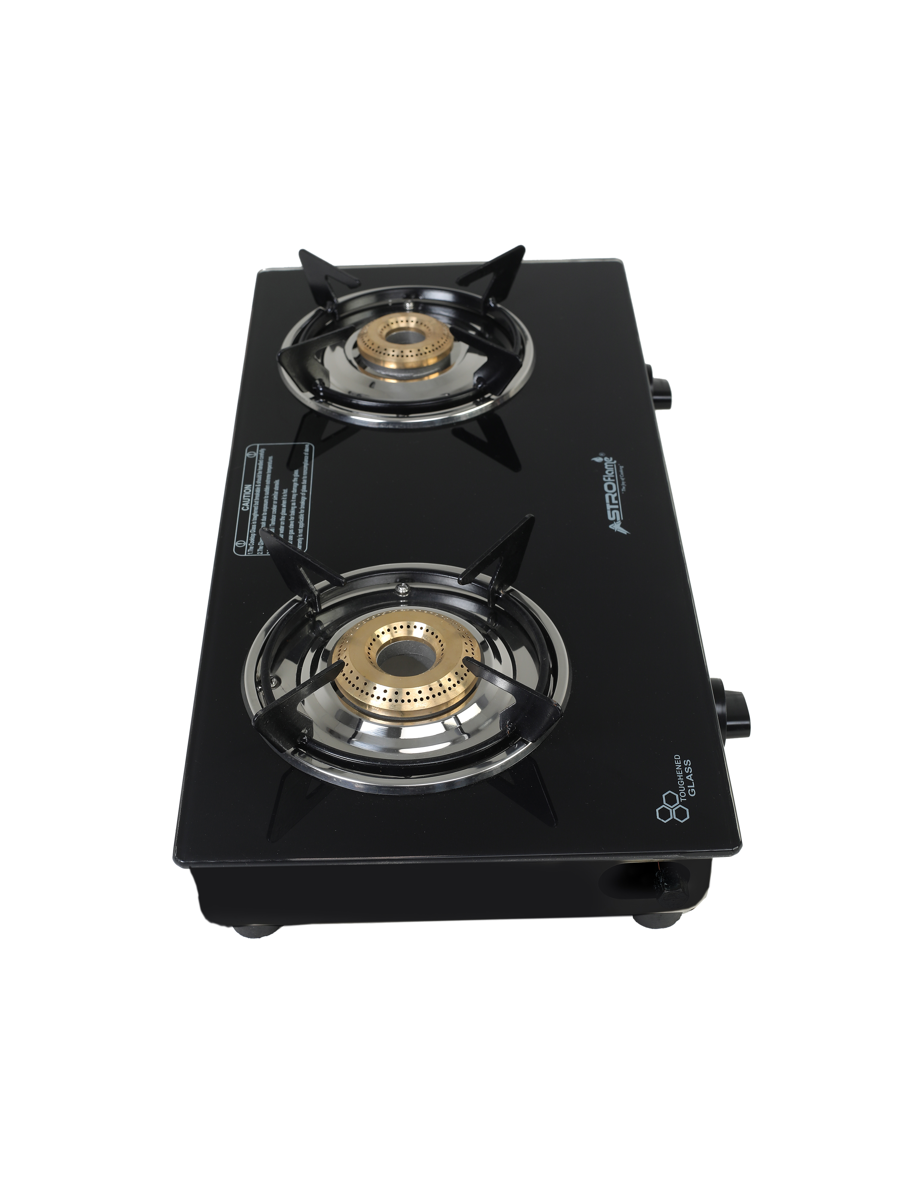 Astro flame Surya Junior Glass Manual Gas Stove  (2 Burners)
