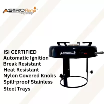 Astro flame Cylinder Mounted Iron Manual Gas Stove  (1 Burners)