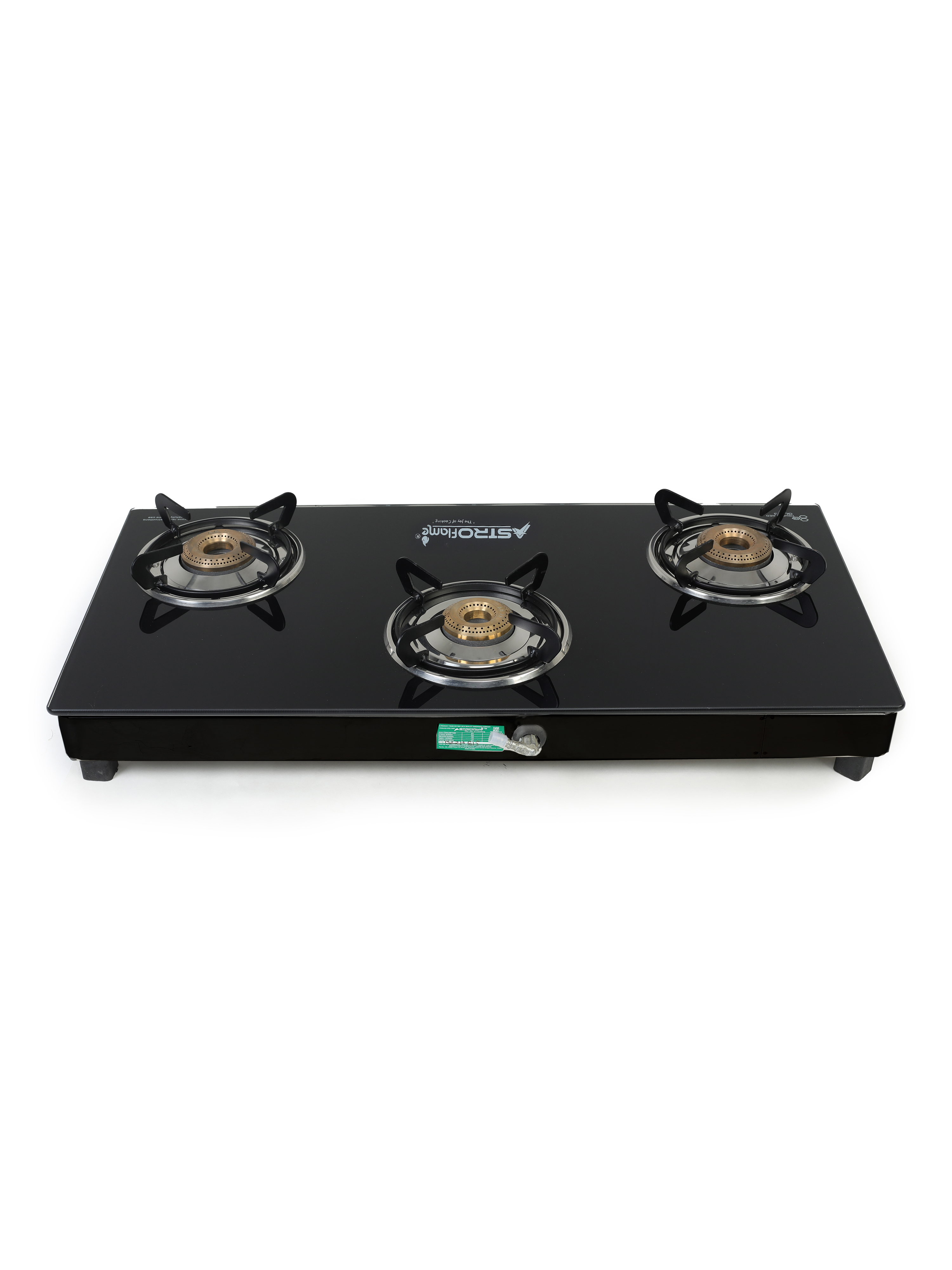 ASTROFLAME FLUX Glass Manual Gas Stove (3 Burners)
