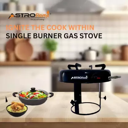 Astro flame Cylinder Mounted Iron Manual Gas Stove  (1 Burners)