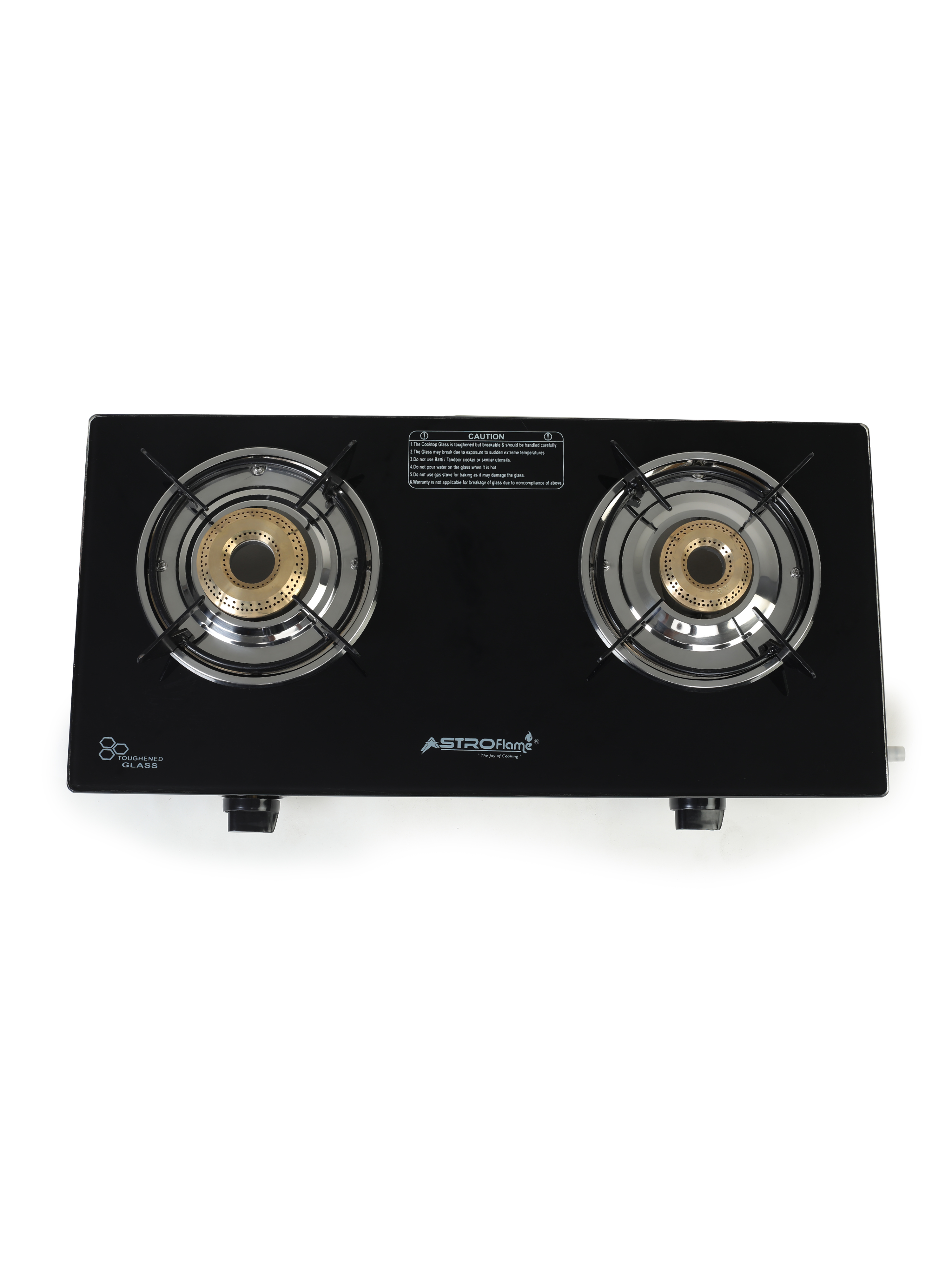 Astro flame Surya Junior Glass Manual Gas Stove  (2 Burners)